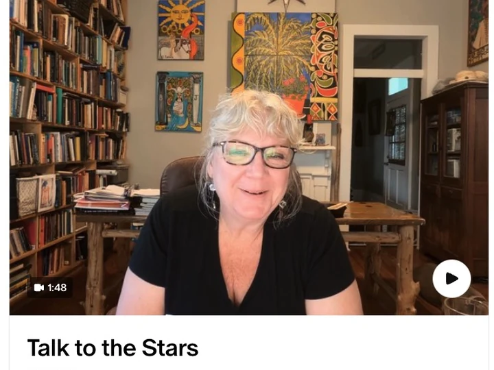 Elie appearing in the Talk to the Stars video post.